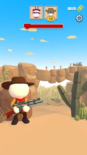 Gameplay screenshot 2 from Western Sniper: Wild West FPS - Action game